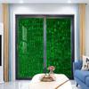Green No Glue Frosted Privacy Film Stained Glass Door Film Alligator Skin Pattern Luxury Lifestyle Frosted Privacy Window Film Static Cling Decorative Window Abstract 35.4Wx78.7L-inch x2 Pcs view 3