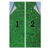 Green No Glue Frosted Privacy Film Stained Glass Door Film Alligator Skin Pattern Luxury Lifestyle Frosted Privacy Window Film Static Cling Decorative Window Abstract 35.4Wx78.7L-inch x2 Pcs view 4