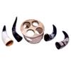 Ancient Style Drinking Viking Horns Set Of 4 Mead Ale Shot Glasses Multicolor Drinkware with Stand view 3