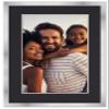 10x15 Frame with Mat - Silver 12x17 Frame Wood Made to Display Print or Poster Measuring 10 x 15 Inches with Black Photo Mat view 3