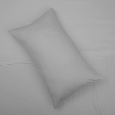 Pashmina 100% Egyptian Cotton Standard Pillowsham Set of 2 for Sleeping, Long-Staple Combed Cotton Breathable, Soft Sateen Weave Bed Pillow ( Silver Grey )
