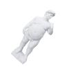 Toyvian 1pc Fat David Statue Resin David Ornament Figurine s Statue Famous Sculpture Sketch Head Fat Sculpture White Bookshelf Desktop view 2