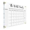 Personalized Gold Text Acrylic Wall Calendar - Personalized Calendar 2026 Monthly and Weekly Board, New Home view 1