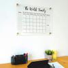 Personalized Gold Text Acrylic Wall Calendar - Personalized Calendar 2026 Monthly and Weekly Board, New Home view 2