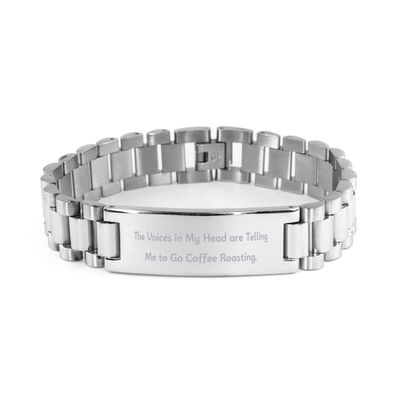 amangny Fancy Coffee Roasting, The Voices in My Head are Telling Me to Go Coffee Roasting., Funny Holiday Ladder Bracelet from Friends