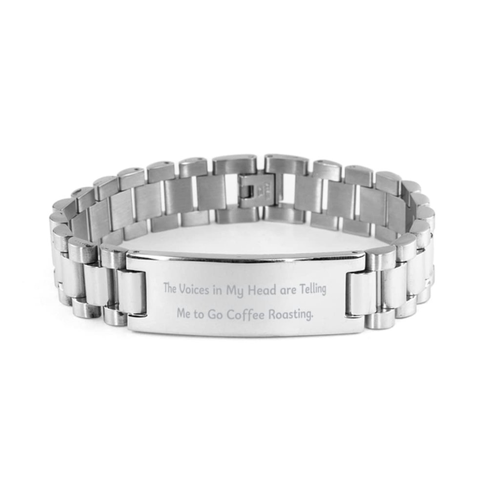 amangny Fancy Coffee Roasting, The Voices in My Head are Telling Me to Go Coffee Roasting., Funny Holiday Ladder Bracelet from Friends