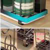 Cutting Board Rack Chopping Board Organizer, Compact Dish Drying Rack with Drainboard, Stainless Steel Plate Dish Drainer Rack, Kitchen Countertop Storage Organizer (2 pcs, Black) view 4