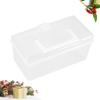 Cabilock 2pcs Portable First Aid Box Large Capacity Medicine Storage Organizer with Handle Transparent Design Durable Plastic for Home Travel Camping Emergencies White view 2