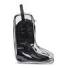 Howdy Boot Bag - Clear See-Thru Waterproof Storage Bag for Cowboy Boots and Tall Riding Boots Travel Accessories Shoe Organizer with Center Divider. Black view 3