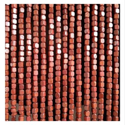ZHANGQINGXIU Bead CurtainWooden Bead Curtains Hanging Curtains Partition Curtains Mosquito Net Door for Windows Doors Patio Decoration (Color : Red, Size : 110x190cm)
