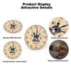 LetusZhogo Cute Dog Bull Terrier Round Wall Clock, Personalized Name Let's Play Silent Non Ticking Oil Painting Home Office School Decorative Clock Art 12 Inch view 4