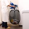 Astro 730-47 Laundry Basket, Black, Foldable, Mesh, Pop-up Laundry Bag, Laundry Basket with Handle view 4
