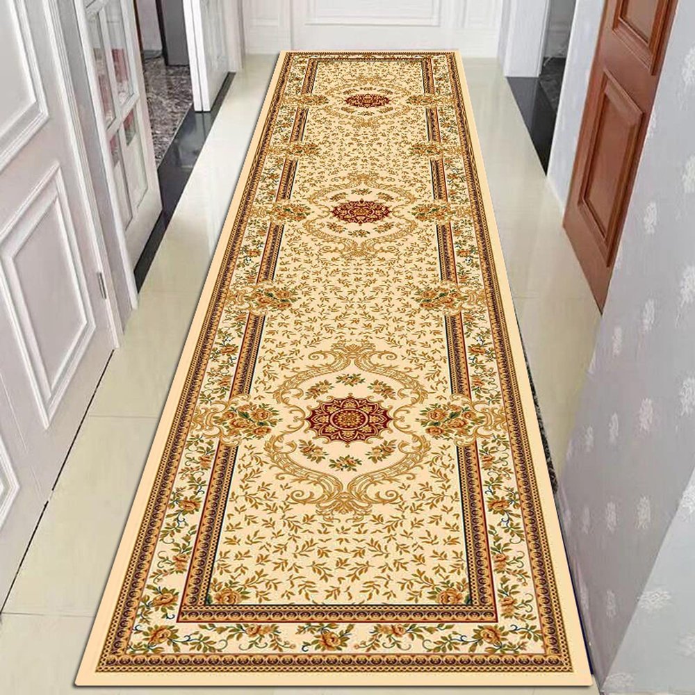 2x14 FT Modern Hallway Runner Rug, Hardwearing Non Slip Entryway Floor Mats/Extra Long Carpet 6ft/8ft/10ft/12ft/16ft/17ft/18ft/20ft, Indoor OutdoorStyle J