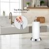 KASUNTO Paper Towel Holder (with Heavy Weighted Base) Steel Paper Holder countertopBlack Paper Towel Holder for Kitchen Countertops, Bars & Dining Tables,Fits Standard & Jumbo Rolls,Chrome view 2