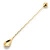 Homestia 2-in-1 Muddler Bar Spoon, 12 Inch Cocktail Mixing Spoon, Gold view 1