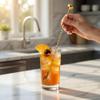 Homestia 2-in-1 Muddler Bar Spoon, 12 Inch Cocktail Mixing Spoon, Gold view 2