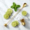 Homestia 2-in-1 Muddler Bar Spoon, 12 Inch Cocktail Mixing Spoon, Gold view 3