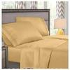 Dainty Homes : 9 Piece Comforter,Flat Sheet,Fitted Sheet, Pleated Skrit, Bed Runner, 4 Pc Pillowcases All is Match 600 TC 100% Cotton Egyptian 27" Deep Pocket Full XL Solid Beige view 2