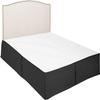 Dainty Homes : 9 Piece Comforter,Flat Sheet,Fitted Sheet, Pleated Skrit, Bed Runner, 4 Pc Pillowcases All is Match 600 TC 100% Cotton Egyptian 27" Deep Pocket Full XL Solid Beige view 3