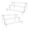 2Pack Acrylic Display Risers,Clear Shelf 3 Tier Cupcake Display Stand Steps for Food Desserts Stand Perfume Organizer Amiibo Funko POP Figures Toys CollectionsSmall Mini Display Stand for Organizer and Decoration(12 x 8 x 6 Inch) view 1