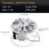 Adviace Replacement A-E-027 Combustion Blower Exhaust Fan Motor for Breckwell P23, P22, P24, P24I, P4000, P2000I, P2700, P2000, P23I, P1000, P26 Pellet Stoves view 3
