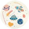 ABREEZE Large Round Kids Play Mat 5.3ft, Faux Wool Kids Play Area Rugs Nursery Door Mat Soft Plush Non-Slip Childrens Carpet for Bedroom Living Room PlayroomSpace view 2