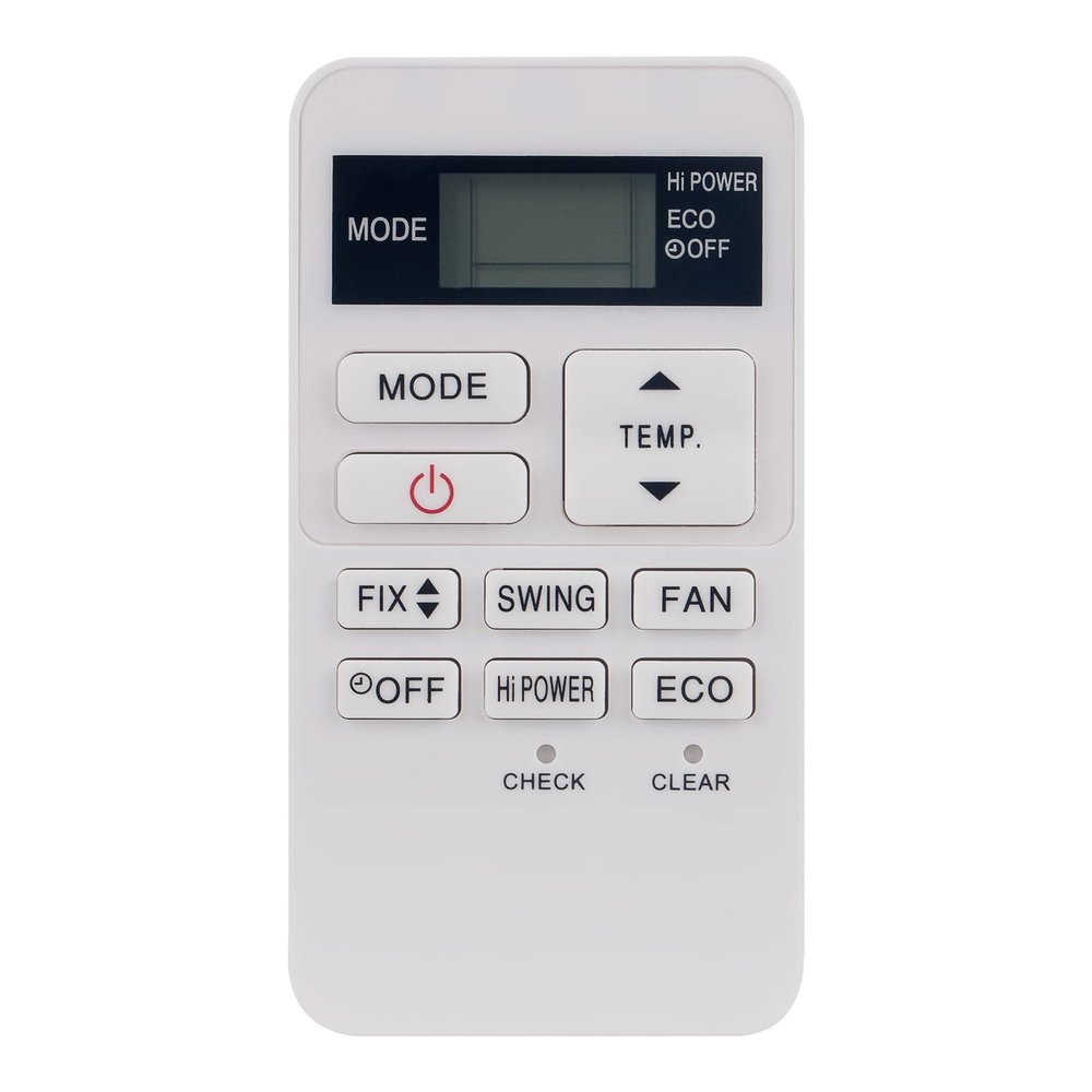 PerFascin RBC-ASX11E-C Air Conditione Remote Control fit for Toshiba Air Conditioning RAS-07BKV-E RAS-077SKV-E6 RAS-107SKV-E6