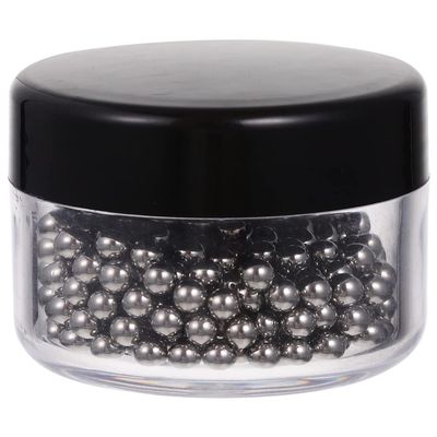 Hemoton 300 Pcs Stainless Steel Cleaning Beads 0.15 Inch for Wine Decanter Carafe Vase Bottle Glass Cleaner Steel Balls for Kitchen Household Use