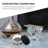 Hemoton 300 Pcs Stainless Steel Cleaning Beads 0.15 Inch for Wine Decanter Carafe Vase Bottle Glass Cleaner Steel Balls for Kitchen Household Use view 4