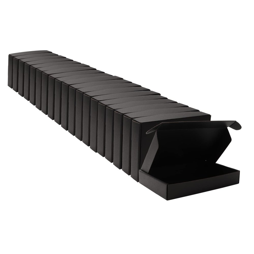 MEIANJU Small 8x5.5x1.5 inch Corrugated Cardboard Shipping Packaging Boxes