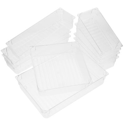 Zerodeko 1set Divider Organizer for Kitchen Bathroom and Makeup Storage Space-saving Non-deformable Design for Easy Sorting and Decoration
