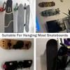 RUZUO Upgraded Skateboard Wall Mount Skateboard Hanger, Skateboard and Longboard Wall Rack, Skate Board Holders-Lengthen (2) view 2