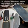 RUZUO Upgraded Skateboard Wall Mount Skateboard Hanger, Skateboard and Longboard Wall Rack, Skate Board Holders-Lengthen (2) view 3