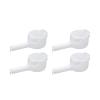 Sscon Bag Clip with Pour Spout,4 Pcs White Food Storage Sealing Clips view 1