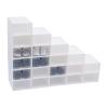 LOYALHEARTDY 20 PCS Shoe Storage Boxes Clamshell Clear Shoe Boxes Stackable Plastic Shoe Boxes with Lids Home Shoe Organizer For Sneaker Storage Foldable Shoe Sneaker Containers Easy Assembly view 1