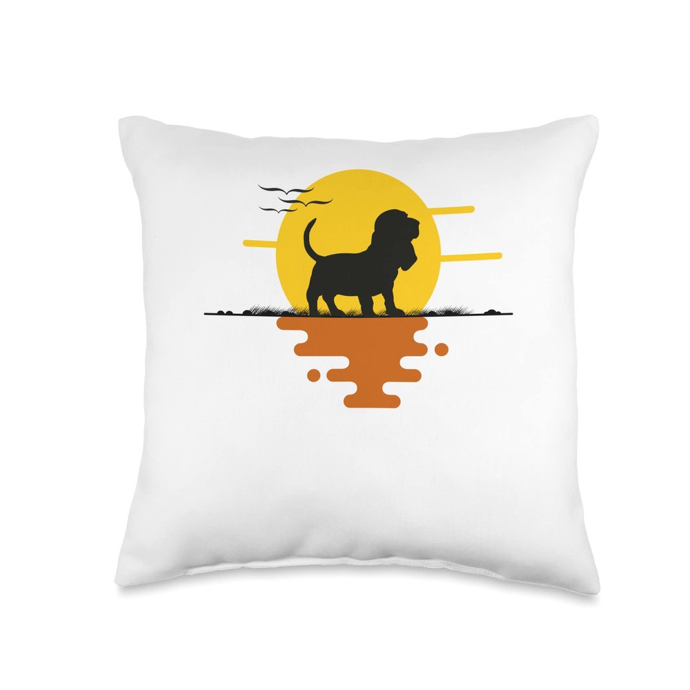 Basset Hound Dog Breed Throw Pillow
