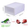 LOYALHEARTDY 20 PCS Shoe Storage Boxes Clamshell Clear Shoe Boxes Stackable Plastic Shoe Boxes with Lids Foldable Shoe Sneaker Containers Easy Assembly Home Shoe Organizer For Sneaker Storage view 4