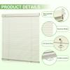 Boolegon Cordless Aluminum Blinds 1 Inch Light Filtering Horizontal Blinds Anti-UV Waterproof Metal Mini Blind for Office Home, Beige, 38" W x 56" H view 2