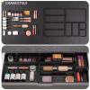 9 Pcs Stackable Drawer Organizer Trays Set, Multifunctional Stackable Storage Trays for Vanity, Bathroom, Kitchen, Desk Drawer Organizer Office. Plastic Drawer Organizers Available In 5 Colours, Black view 3