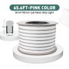 GZBtech Flexible LED Neon Rope Lights 66FT,AC 110-120V Waterproof Strip Light, 120 LEDs/M Cuttable Connectable Neon Lighting for Indoor Outdoor Home Decor/Commercial Building Use-Pink 20M view 2