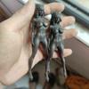 1Pcs 4.72In Naked Busty Beauty Girl Statue Black Brass Sexy Queen Figurines Miniatures Body Art Crafts Home Office Desktop Desk Ornaments Decoration, ca2282005 view 3