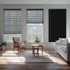 Boolegon Cordless Aluminum Blinds 1 Inch Light Filtering Horizontal Blinds Anti-UV Waterproof Metal Mini Blind for Office Home, Black, 52" W x 48" H view 4