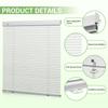 Boolegon Cordless Aluminum Blinds 1 Inch Light Filtering Horizontal Blinds Anti-UV Waterproof Metal Mini Blind for Office Home, White, 40" W x 48" H view 2