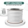 GZBtech Flexible LED Neon Rope Lights 82FT,AC 110-120V Waterproof Strip Light, 120 LEDs/M Cuttable Connectable Neon Lighting for Indoor Outdoor Home Decor/Commercial Use-Cold White 25M, ETL Listed view 2