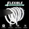GZBtech Flexible LED Neon Rope Lights 82FT,AC 110-120V Waterproof Strip Light, 120 LEDs/M Cuttable Connectable Neon Lighting for Indoor Outdoor Home Decor/Commercial Use-Cold White 25M, ETL Listed view 3