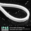 GZBtech Flexible LED Neon Rope Lights 82FT,AC 110-120V Waterproof Strip Light, 120 LEDs/M Cuttable Connectable Neon Lighting for Indoor Outdoor Home Decor/Commercial Use-Cold White 25M, ETL Listed view 4