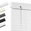 Boolegon Cordless Aluminum Blinds 1 Inch Light Filtering Horizontal Blinds Anti-UV Waterproof Metal Mini Blind for Office Home, White, 32" W x 48" H view 1