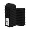 STF Linen 24 Pack Black Hand Towels 100% Cotton Spa Towels 16x27 inches Highly Absorbable Facial, Gym, Hair, Face, Bulk Small Towels (Not Bleach Proof) view 1