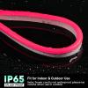 GZBtech Flexible LED Neon Rope Lights 50FT,AC 110-120V Waterproof Strip Light, 120 LEDs/M Cuttable Connectable Neon Lighting for Indoor Outdoor Home Decor/Commercial Building Use-Red 15M, ETL Listed view 4