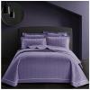 3 Piece Queen Size Quilt Set (96x98 Inch), with Pillow Sham, 100% Cotton Luxury Quilt Cover, Lightweight Reversible Bedspread/Coverlet/Bed Cover for All Season,Purple,Queen view 1